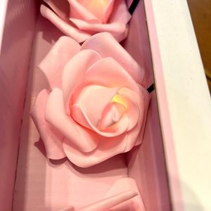 New! 20 Blush Pink Rose Lights 14ft LED BELLA LUX DECORATIVE STRING LIGHTS